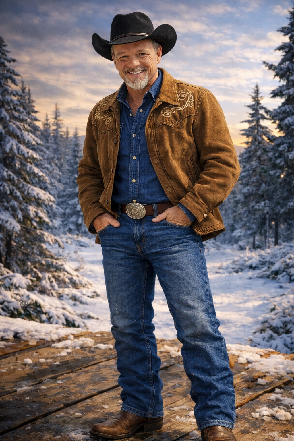 Marty Pharand full cowboy country look